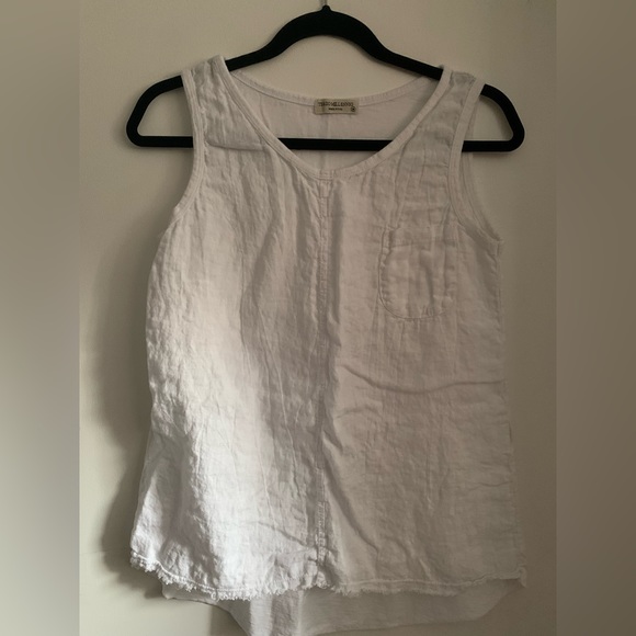 Terzo Millennio sleeveless white tank top - Picture 3 of 8